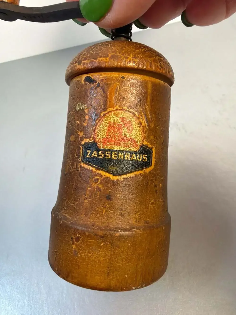Vintage Zassenhaus Wood Hand Crank Pepper Mill‎ Grinder 4